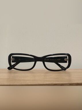 Elisa Johnson “Avery” Gloss Black Blue-Light Glasses | Like New | $235 Retail